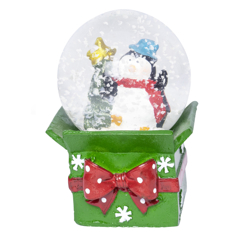 Schneekugel 6,4 cm in fünf verschiedenen Weihnachts-Motiven image number 3