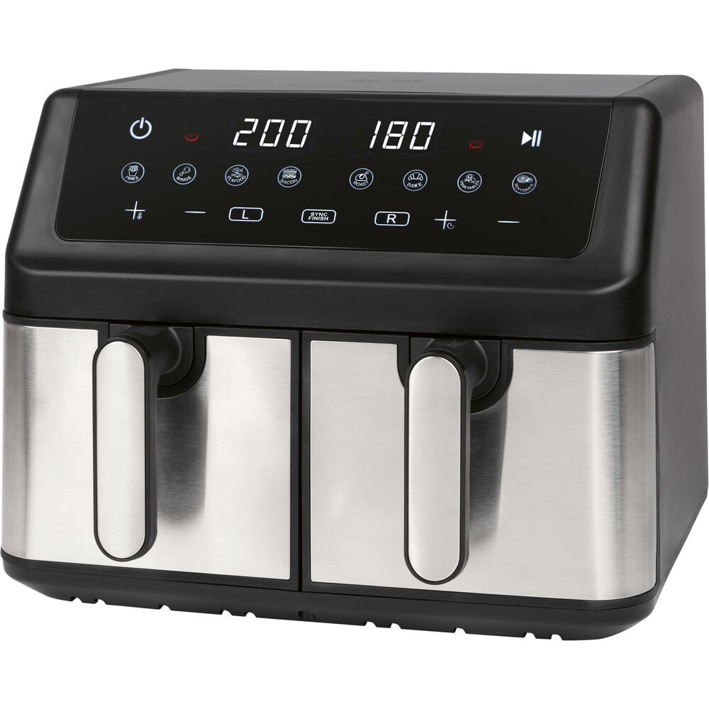 ProfiCook Doppel-Hei&szlig;luft-Fritteuse PC-FR 1296 Hinox 9 Liter