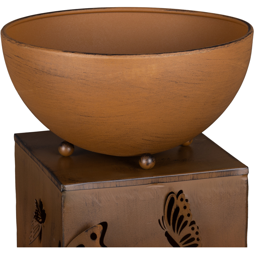 Dekos&auml;ule mit LED-Licht und Pflanzschale image number 4