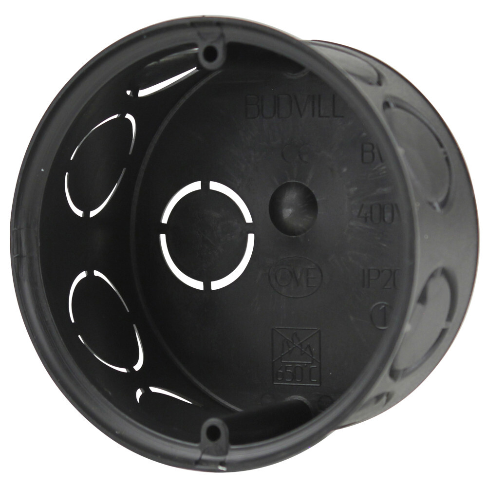 Hohlwanddose Ø 80 mm, schwarz