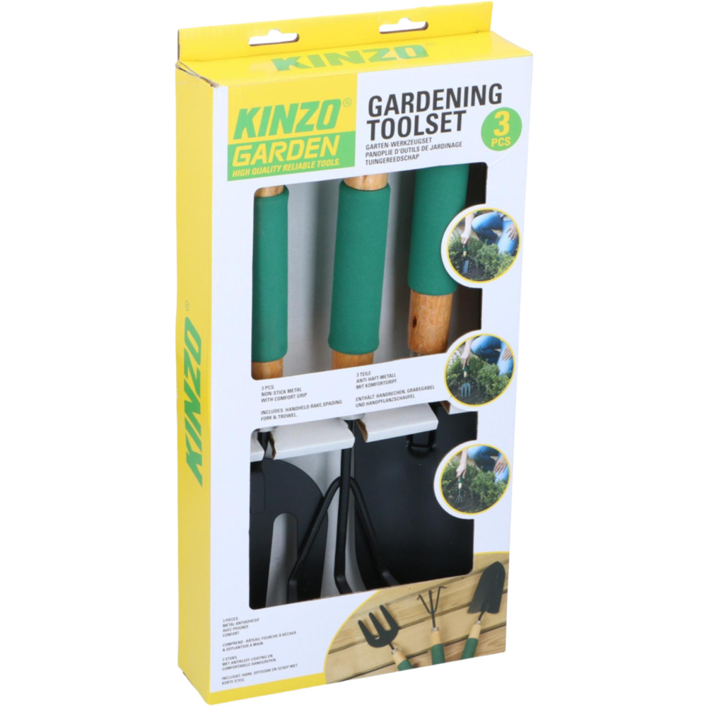Gartenkleingeräte-Set 3-teilig