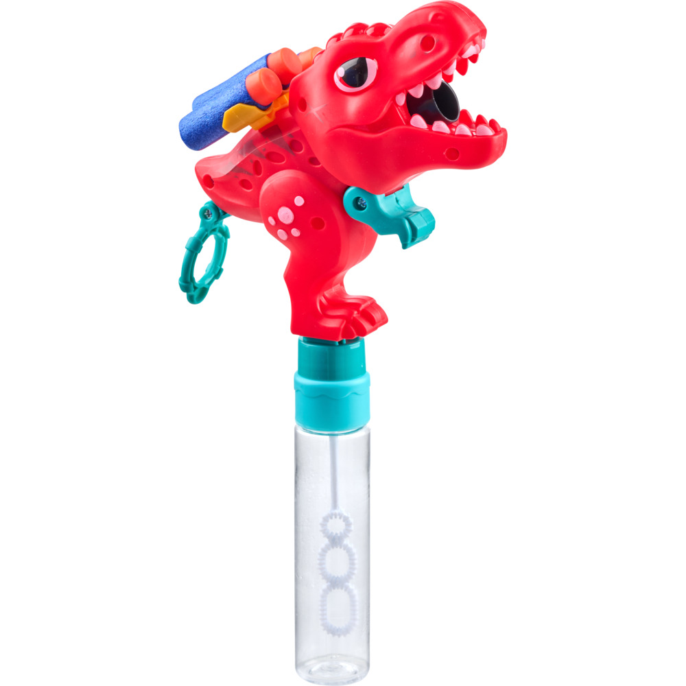 Dino-Pistole mit Seifenblasenstab, 4-fach sortiert image number 2