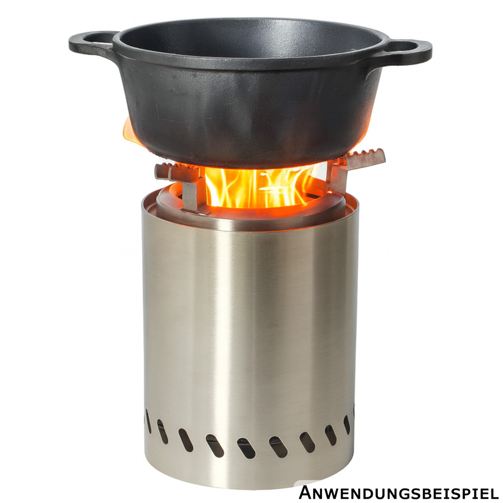 Tischfeuerstelle &bdquo;Feuerkuss&ldquo; aus Edelstahl image number 4