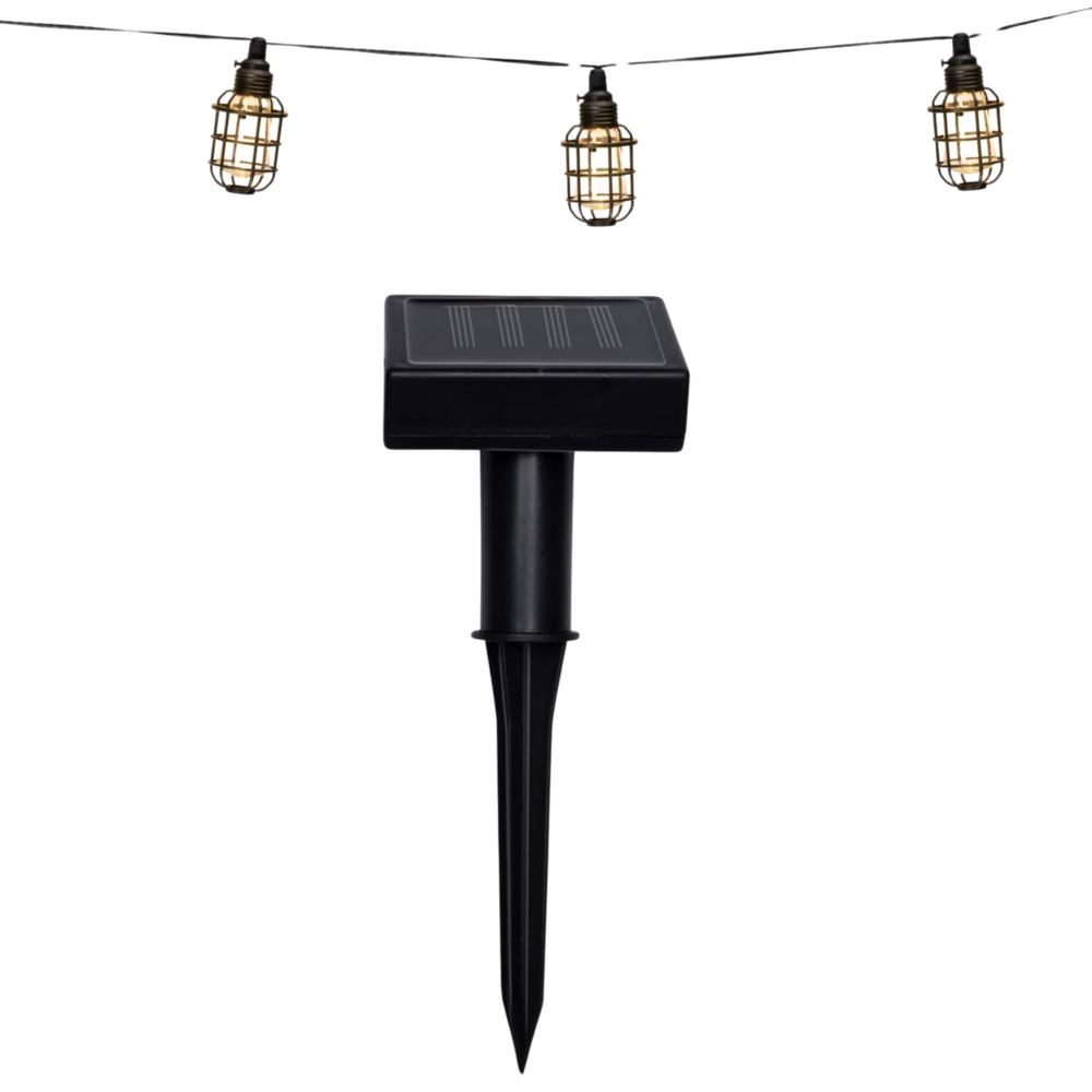 Grundig Solar Lichterkette 5,6m 10 LEDs warmweiß