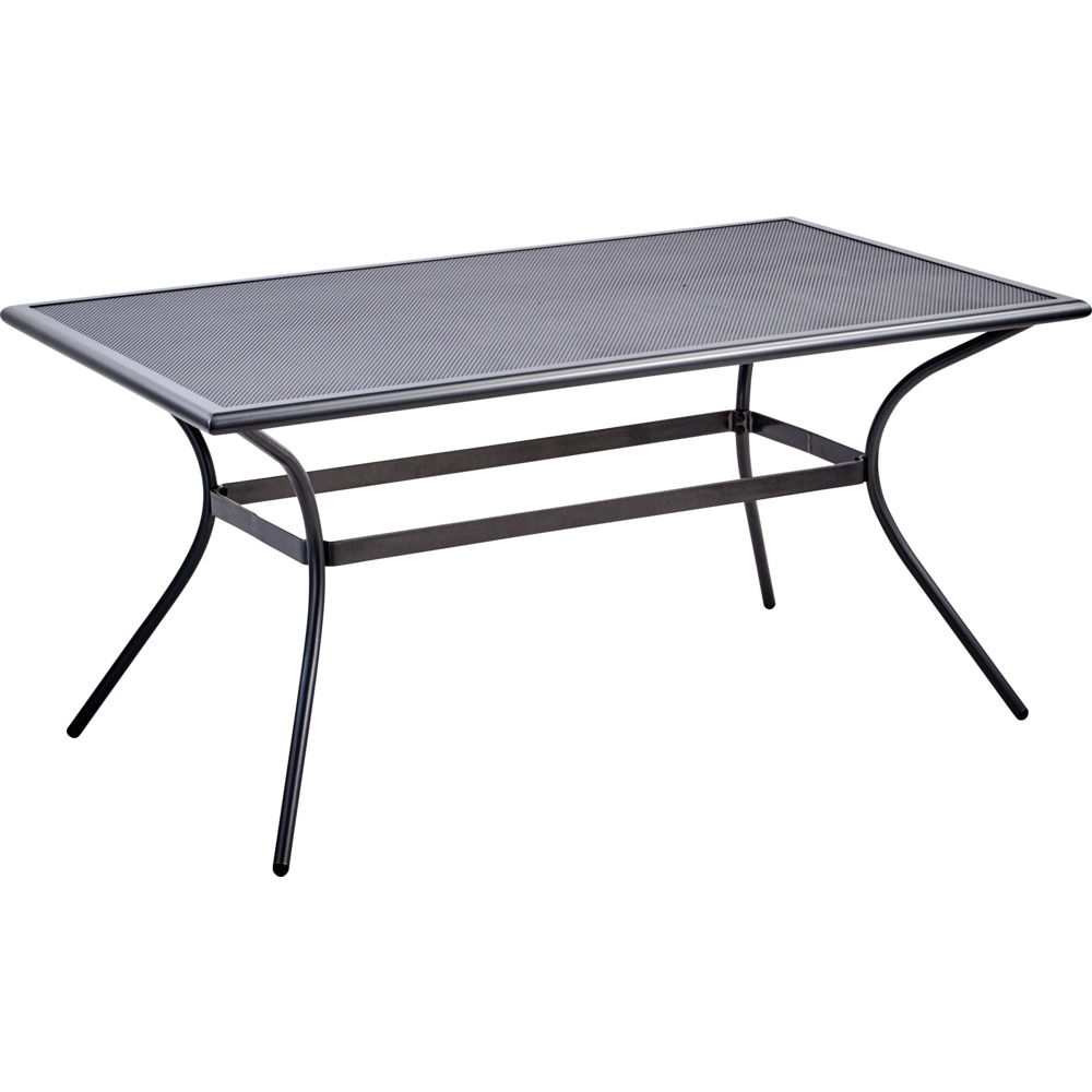 Gartentisch 150 x 90 x 72 cm Streckmetall anthrazit