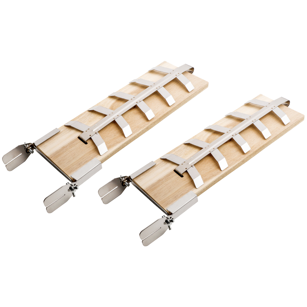 Flammlachsbretter aus Holz 2er-Set