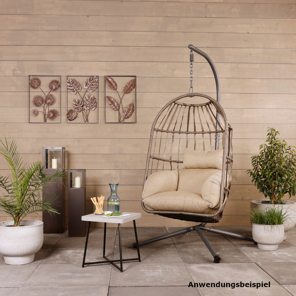 Nida Hängekorb Wicker braun Ø 95 cm image number 1