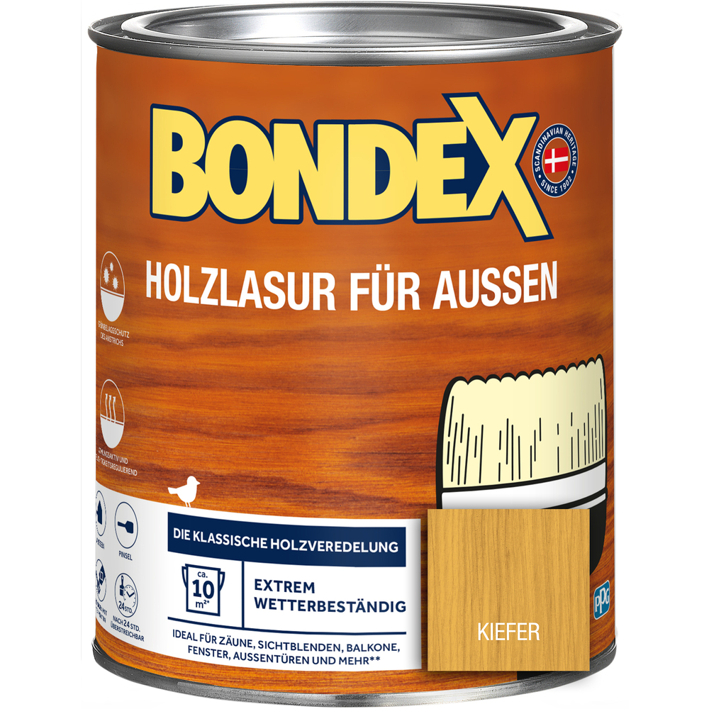 BONDEX Holzlasur f&uuml;r Aussen Kiefer 750 ml image number 0