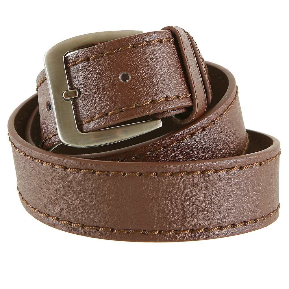 Herren Gürtel Länge 115-135 cm in Dunkelbraun mit 3,7 cm Breite