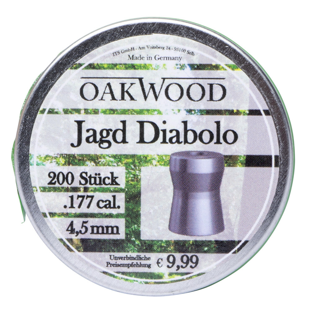 Jagd-Diabolo 4,5 mm 200 Stück Cal.177 Luftgewehr-Munition