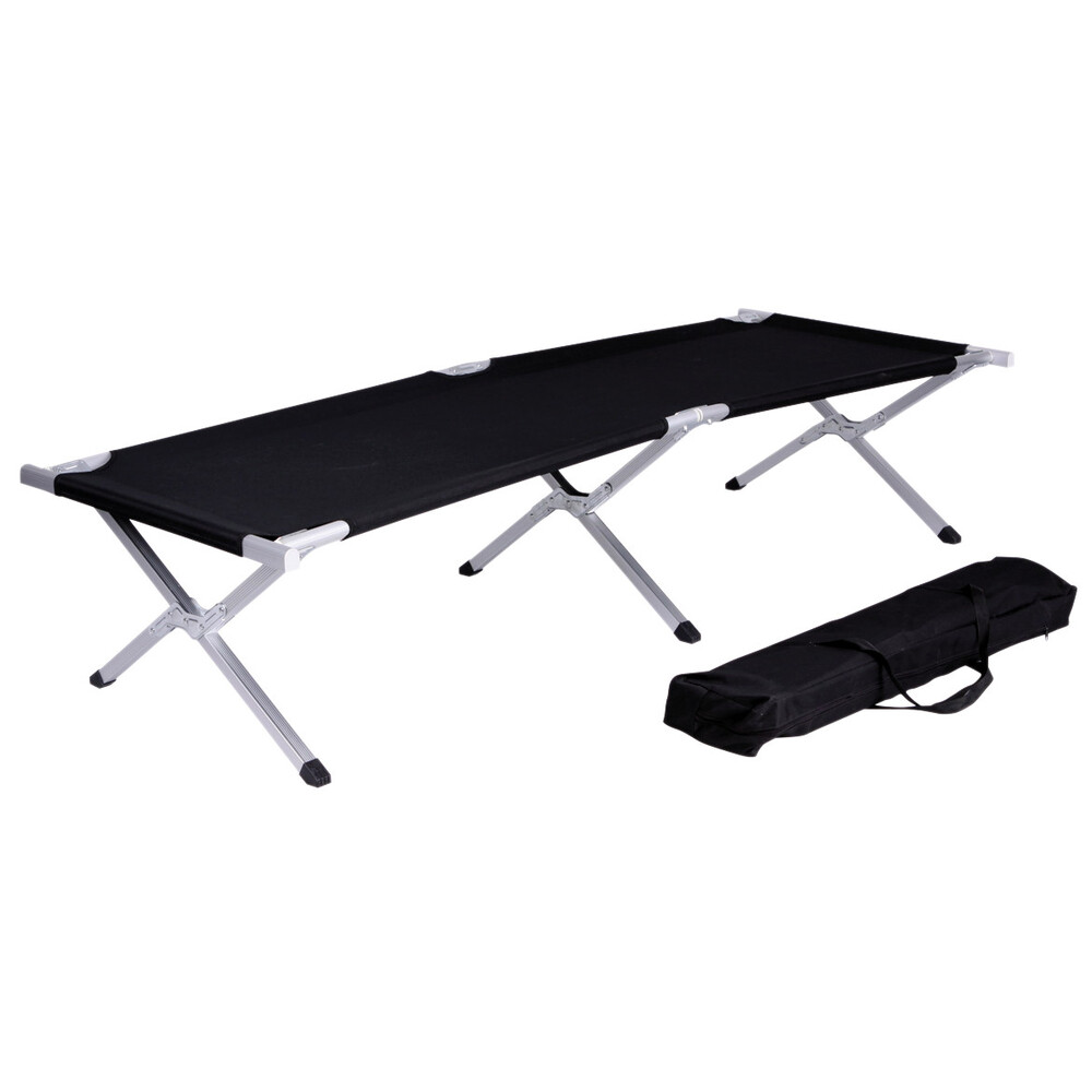 Feldbett 190 x 62 x 41 cm Schwarz bis 120 kg image number 0