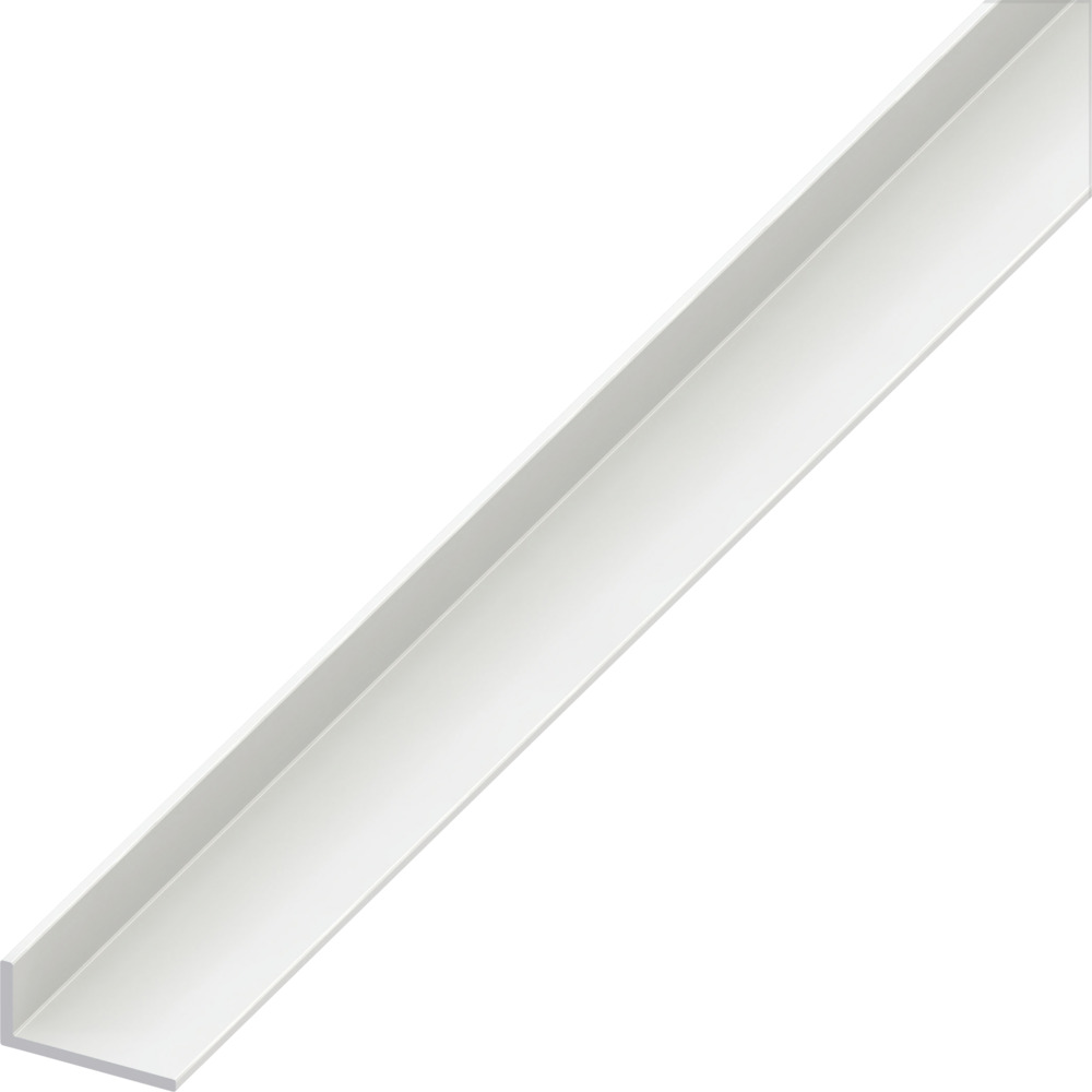 Winkelprofil ungleichschenklig PVC 1000 x 40 x 10 x 2 mm wei&szlig;