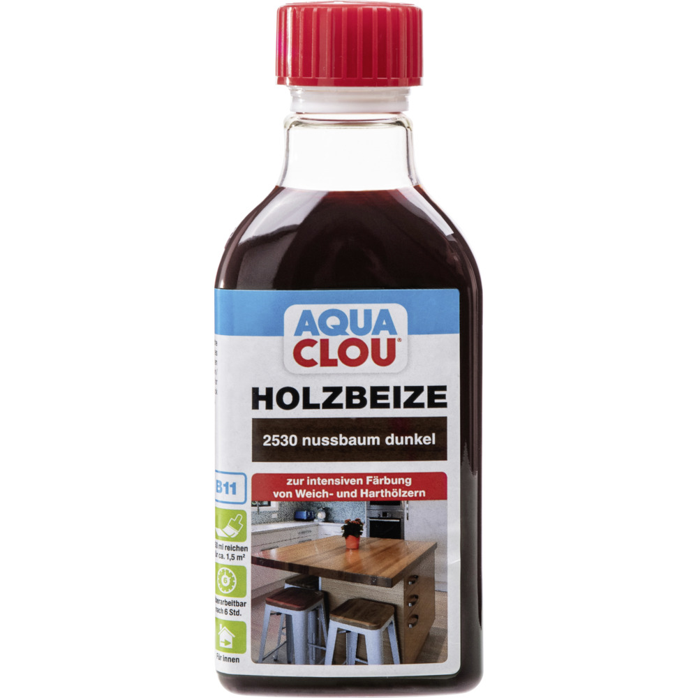 Aqua Clou Holzbeize Nussbaum dunkel 250 ml