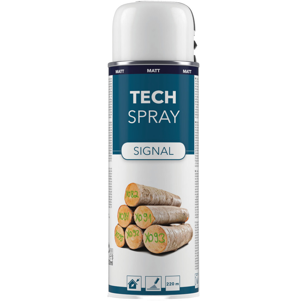 Tech Spray Signal matt, Markierspray 500 ml Weiß