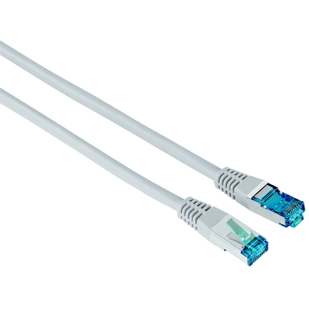 hama® CAT-6 Netzwerkkabel 5 m, geschirmt in Grau