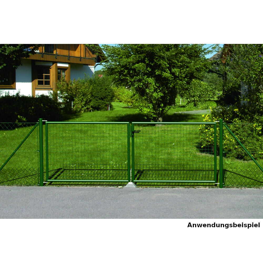 Wellengitter-Doppeltor 3000 x 1000 mm RAL 7016 anthrazit image number 1