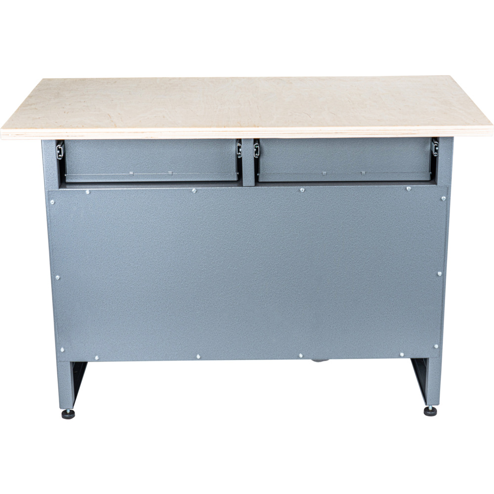 GERMANIA® Werkbank mit Metallgestell und Holz-Arbeitsplatte image number 1