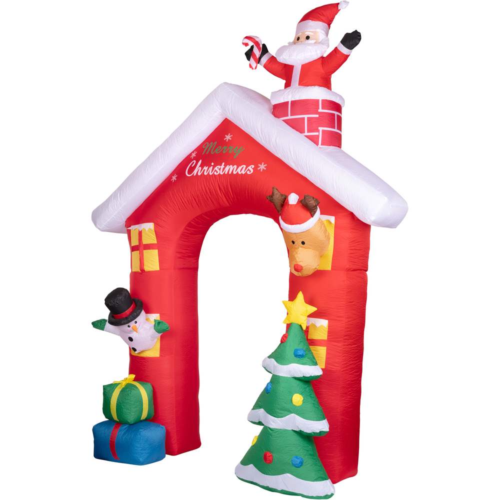 LED-Weihnachtsbogen 220 cm, kaltwei&szlig;, aufblasbar image number 2