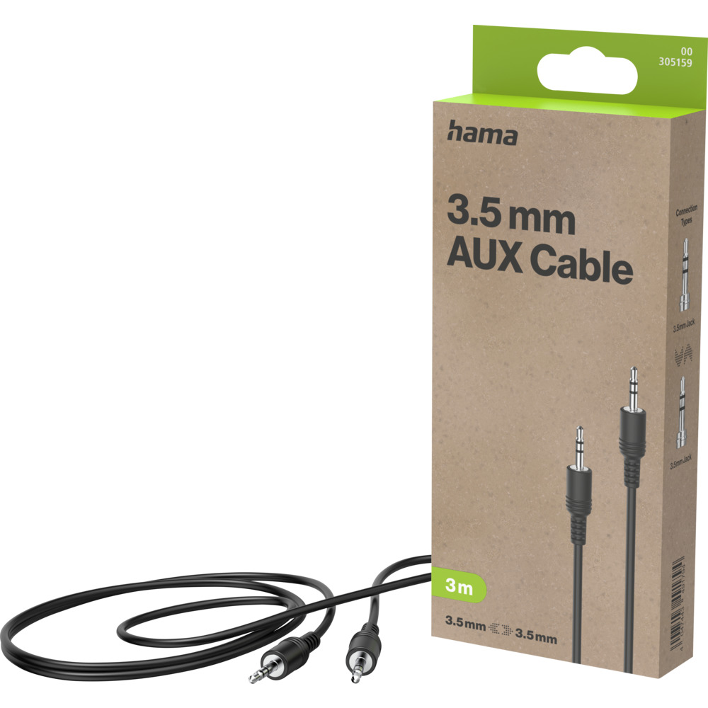 Audio-Kabel 3,5-mm Klinkenstecker Stereo 3,0 m image number 1