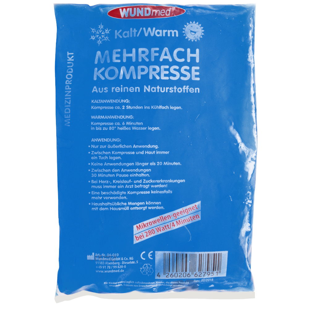 Mehrfach-Kompresse Kalt / Warm 12 x 18 cm