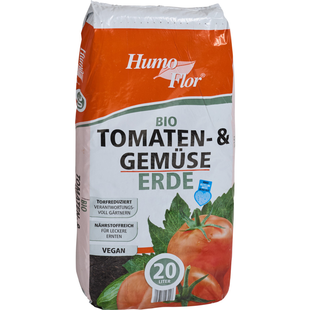 Bio Tomaten- und Gem&uuml;seerde 20 Liter, torfreduziert image number 1