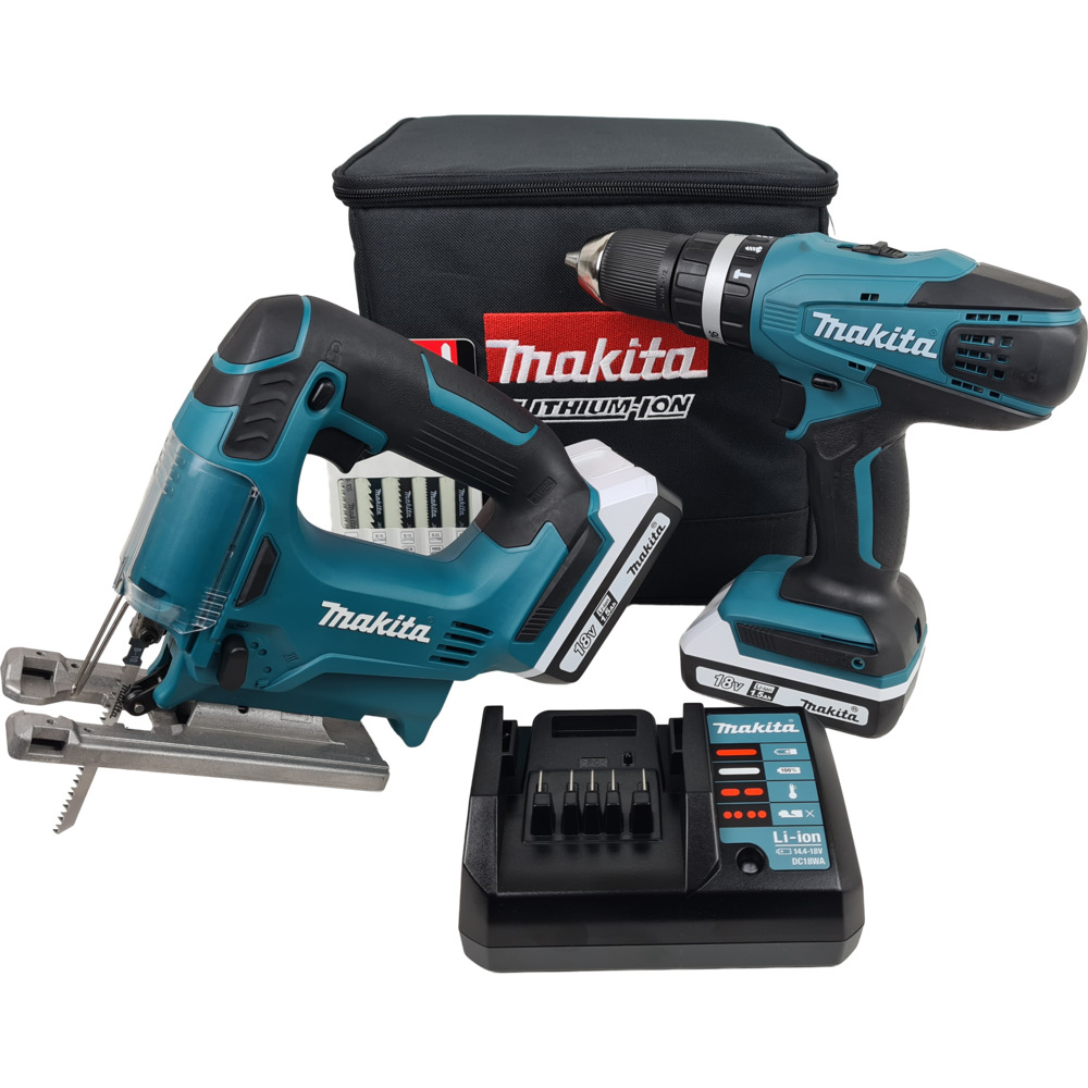 Makita Set Akku-Schlagbohrschrauber und -Stichs&auml;ge - DK18113X1