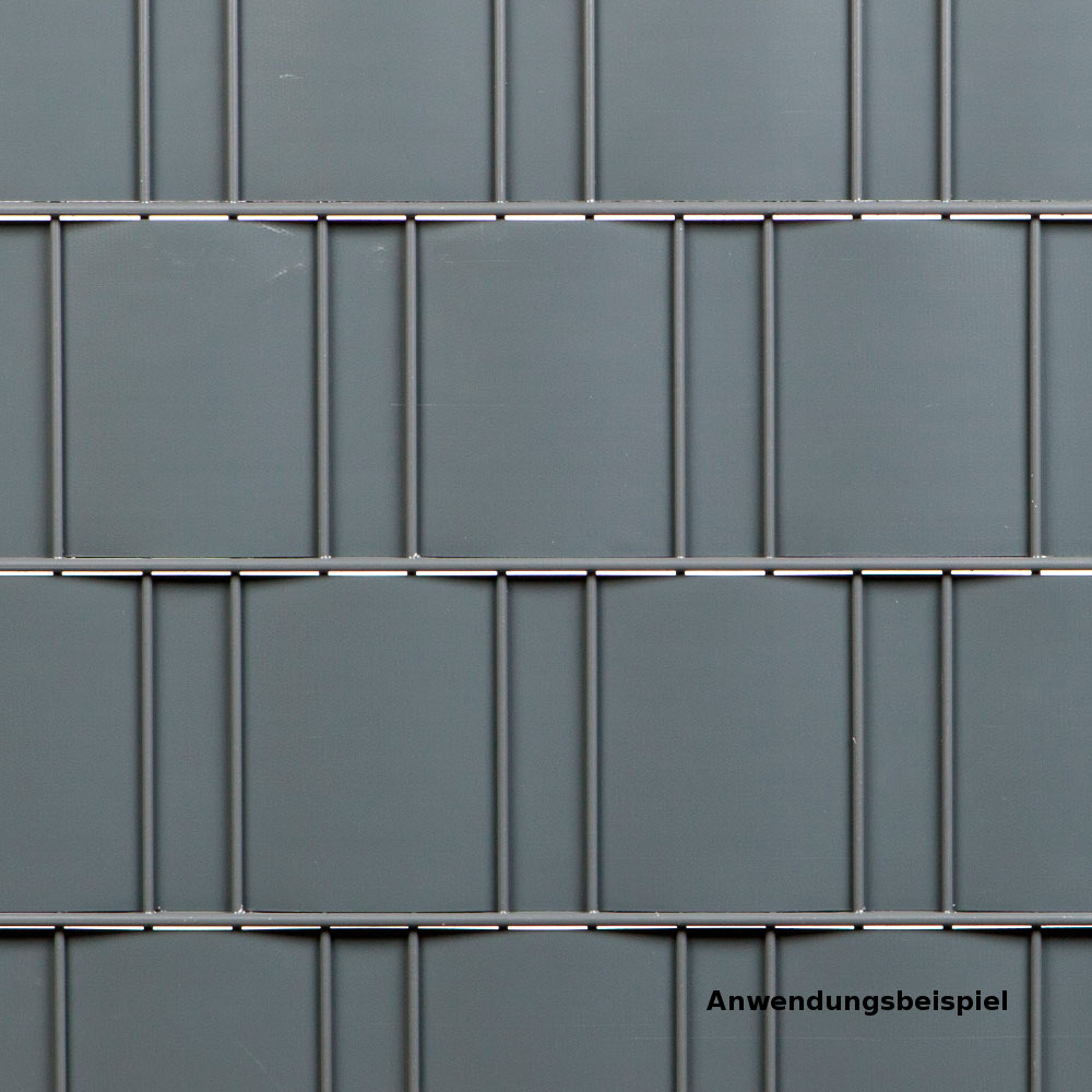 Zaun Sichtschutz und Windschutz A1-Blickdicht 3 Rollen, 19 cm Breit in Weißaluminium mit Klemmschienen image number 3