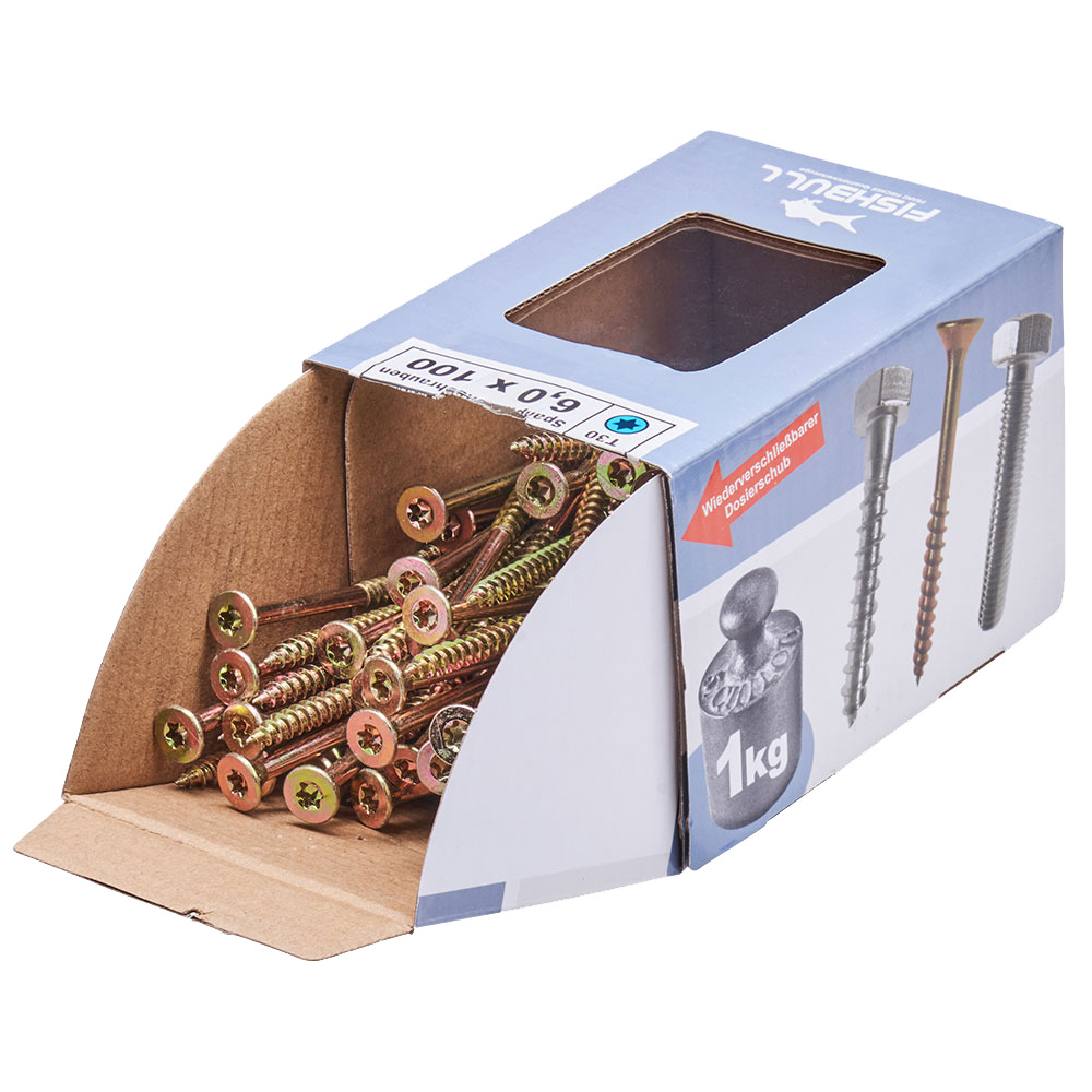 Spanplattenschraube 6,0x100 mm IVZ 1kg FISHBULL-Pack Senkkopf Teilgewinde image number 3