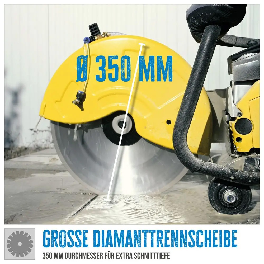 Betontrennschneider GBTS 350.1 mit 3,9 PS 2-Takt Motor image number 6