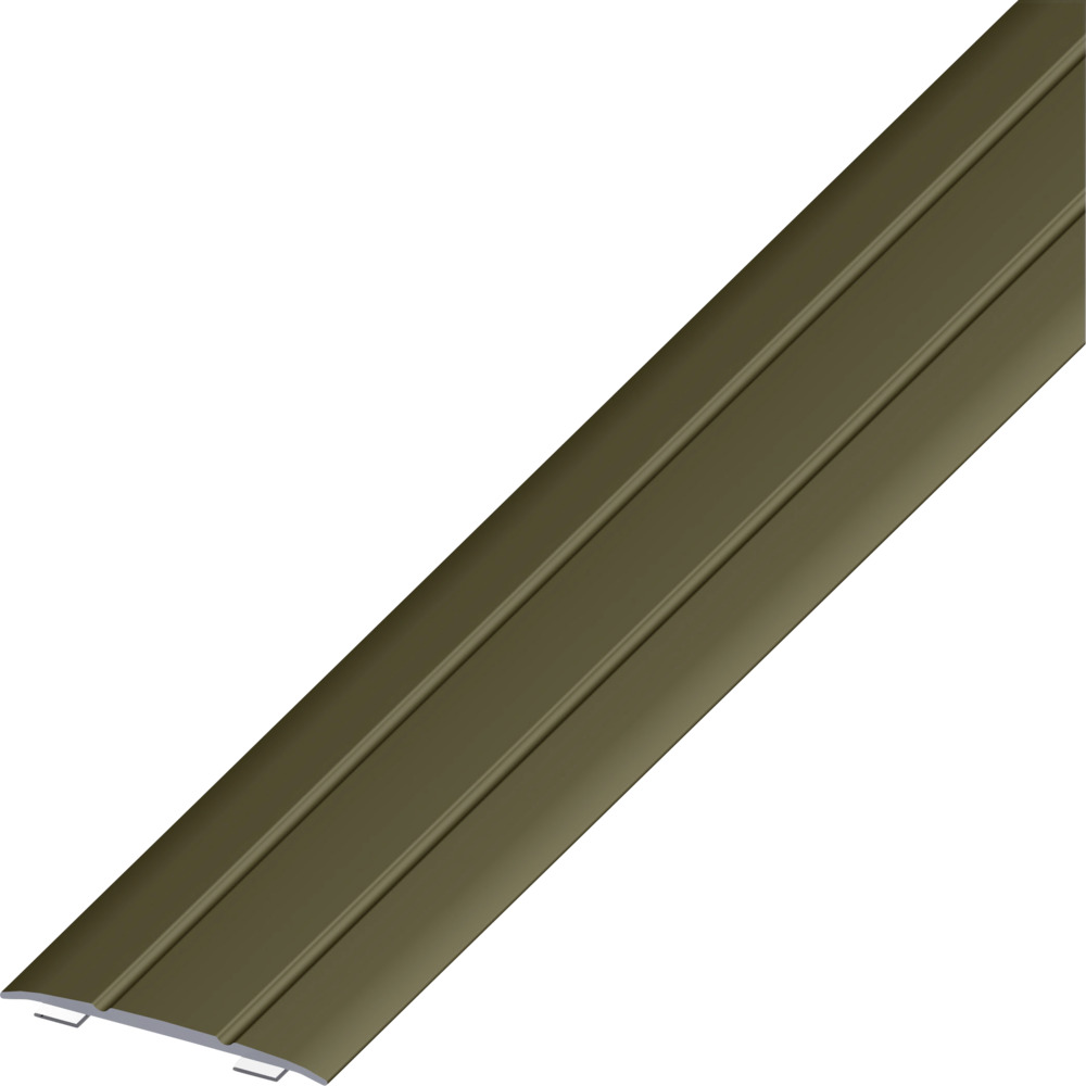 &Uuml;bergangsprofil Aluminium eloxiert 1000 x 37 x 2,5 mm bronzefarben selbstklebend