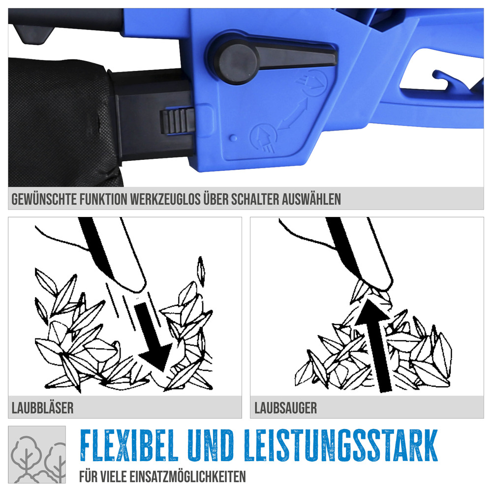 Güde® Laubsauger Elektro GLS 3000 Vario mit 35 Liter Laubfangsack image number 7
