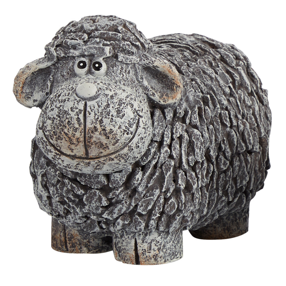 Deko Steinfigur Schaf aus Magnesium image number 0