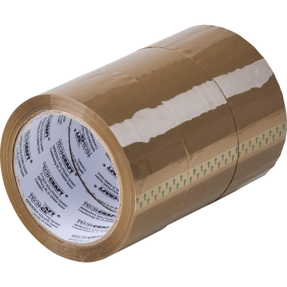 Packband 3 Stück im Set zu je 48 mm x 66 m, braun