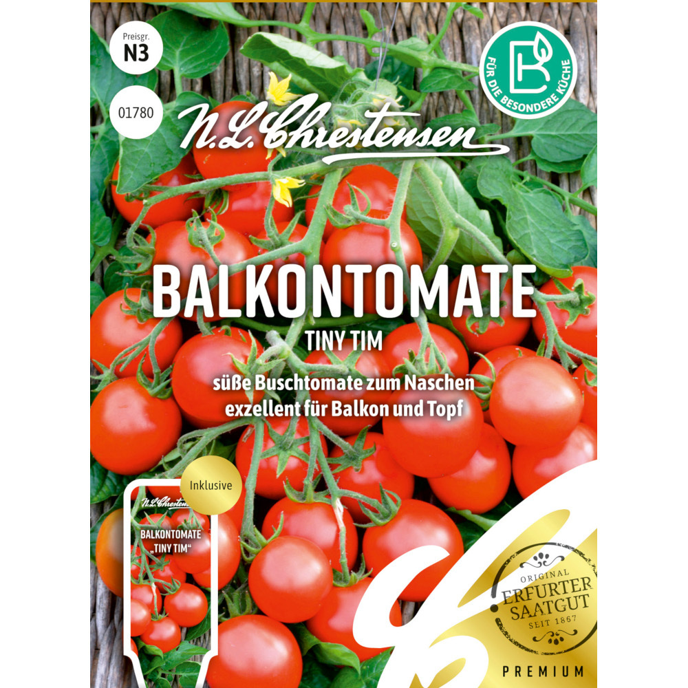 Saatgut Balkontomate Tiny Tim für ca. 30 Pflanzen
