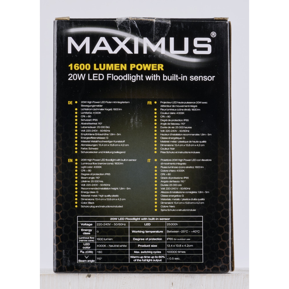 LED Flutlicht 20 Watt 1600 Lumen BWM image number 4