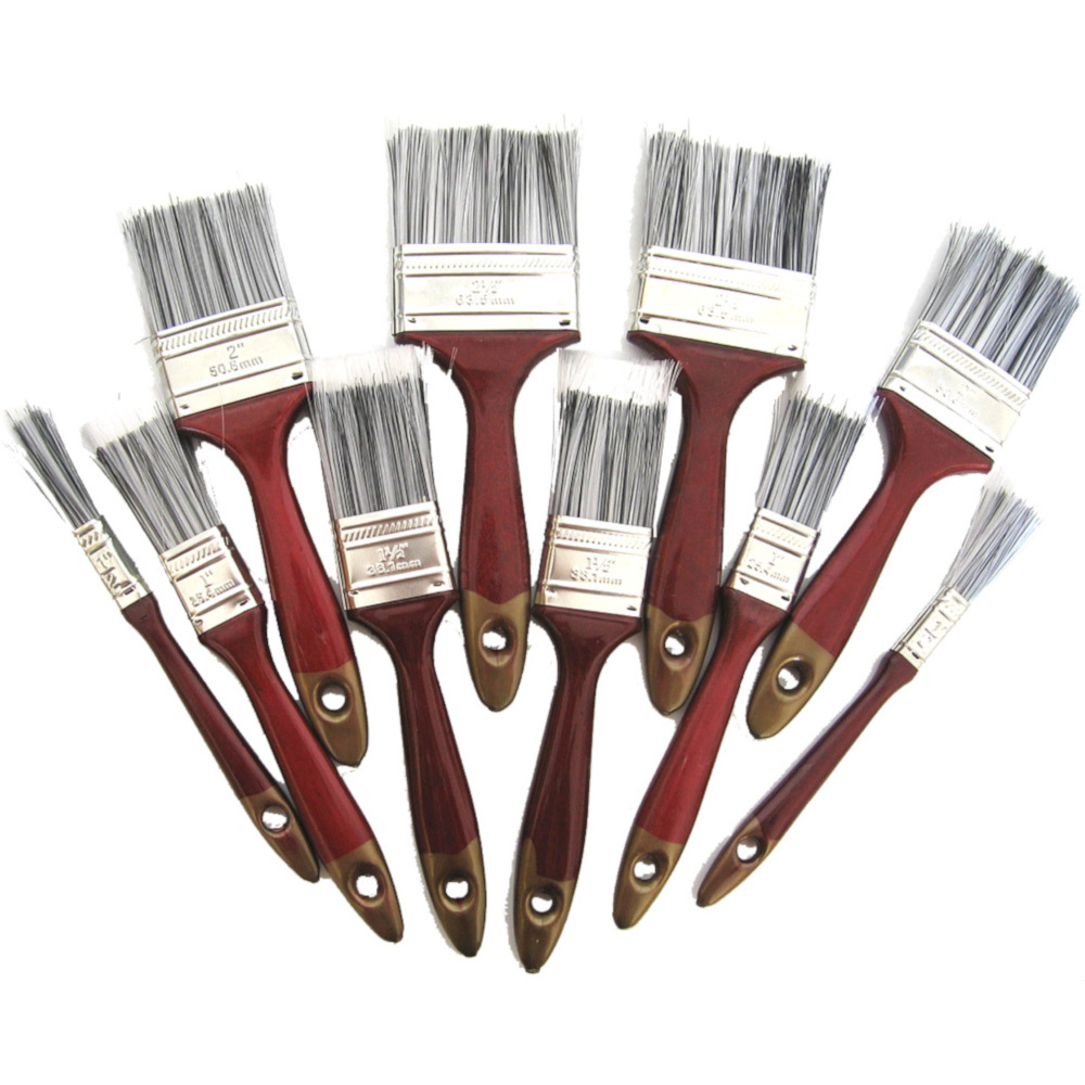 Flachpinsel Maler Pinsel Set 10-teilig White Line