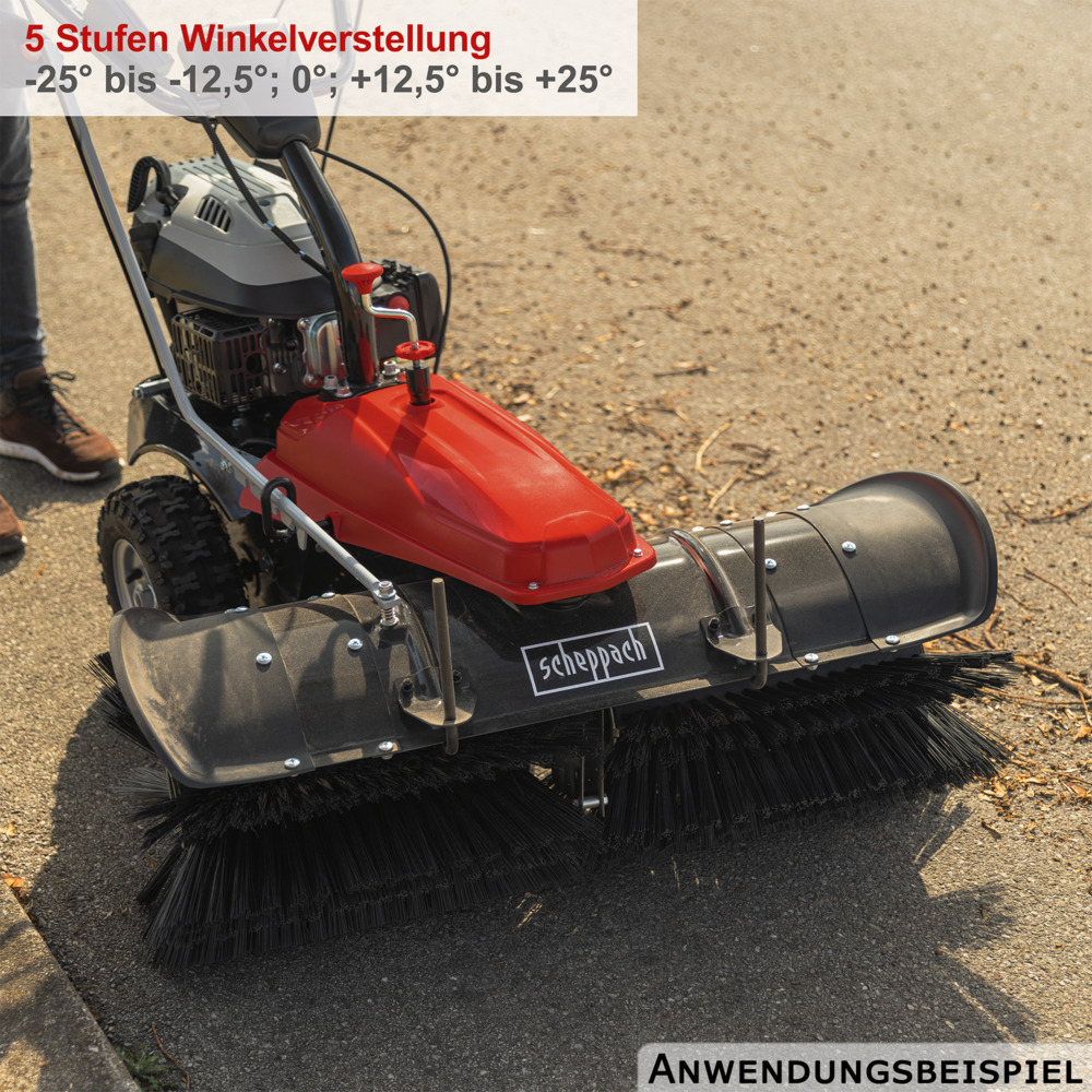 Scheppach Benzin-Kehrmaschine SC2200PE mit Sammelbehälter und Schneeschild image number 12