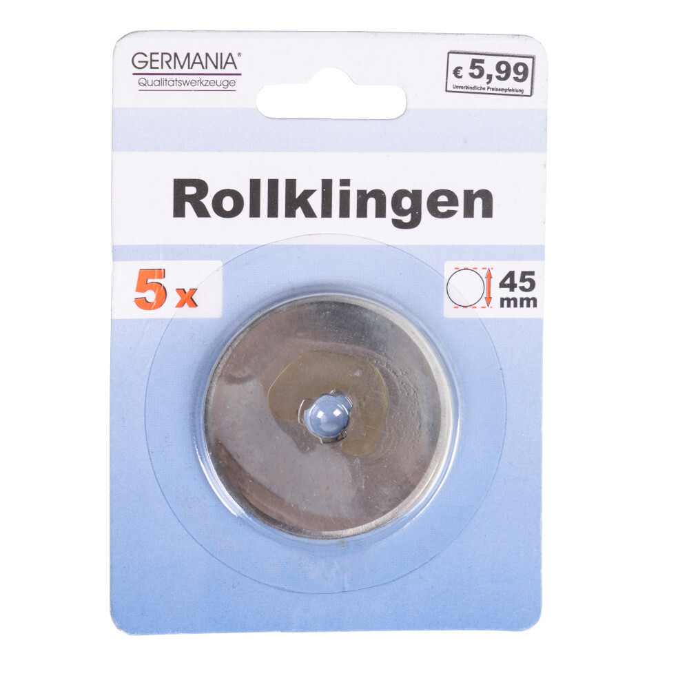 GERMANIA® Ersatz-Rollklingen-Set 5 Stück je Ø 45 mm