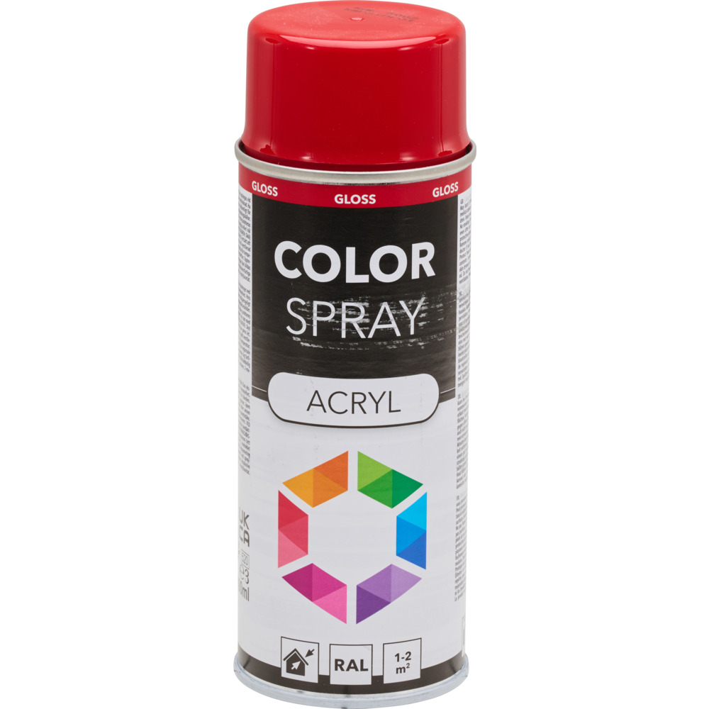 Lackspray glänzend 400 ml Acryl RAL 3002 karminrot image number 1