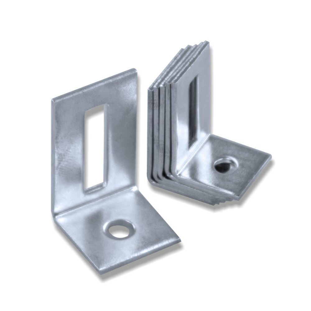 Verstell-Winkel 30 x 19 x 17 mm 6 Stück galvanisch verzinkt