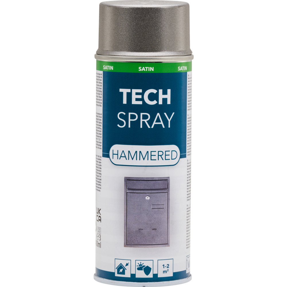 Tech Spray Hammerschlag Seidenglanz 400 ml anthrazit image number 0