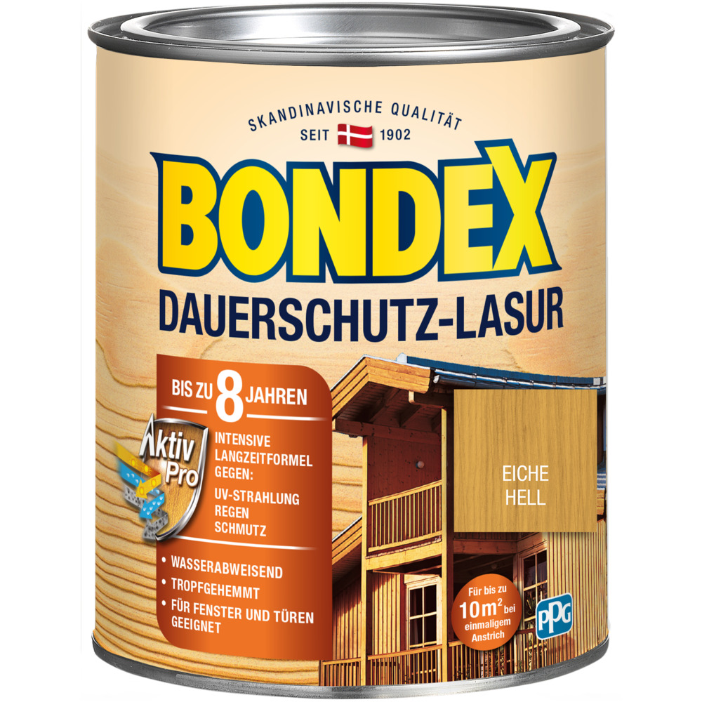 BONDEX Dauerschutz Lasur Eiche hell 750 ml image number 0