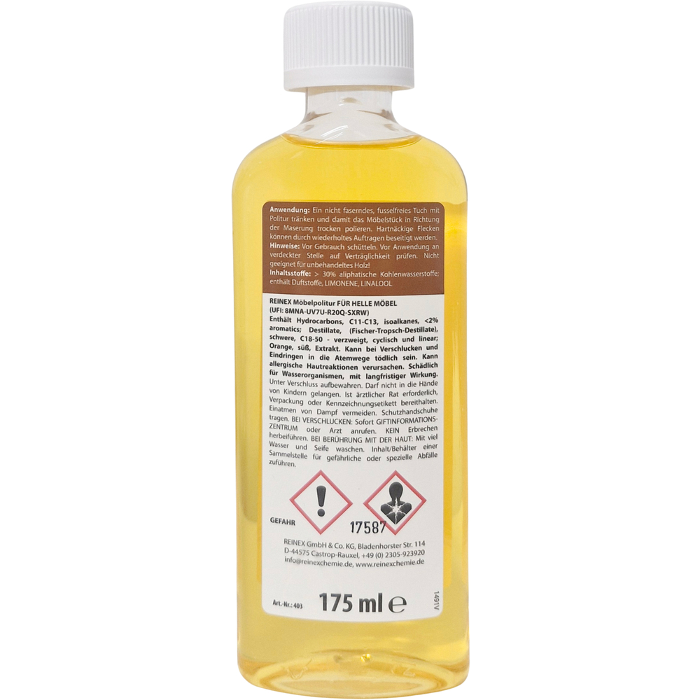 Elite M&ouml;belpolitur eiche 175 ml, f&uuml;r helle und dunkle M&ouml;bel image number 1