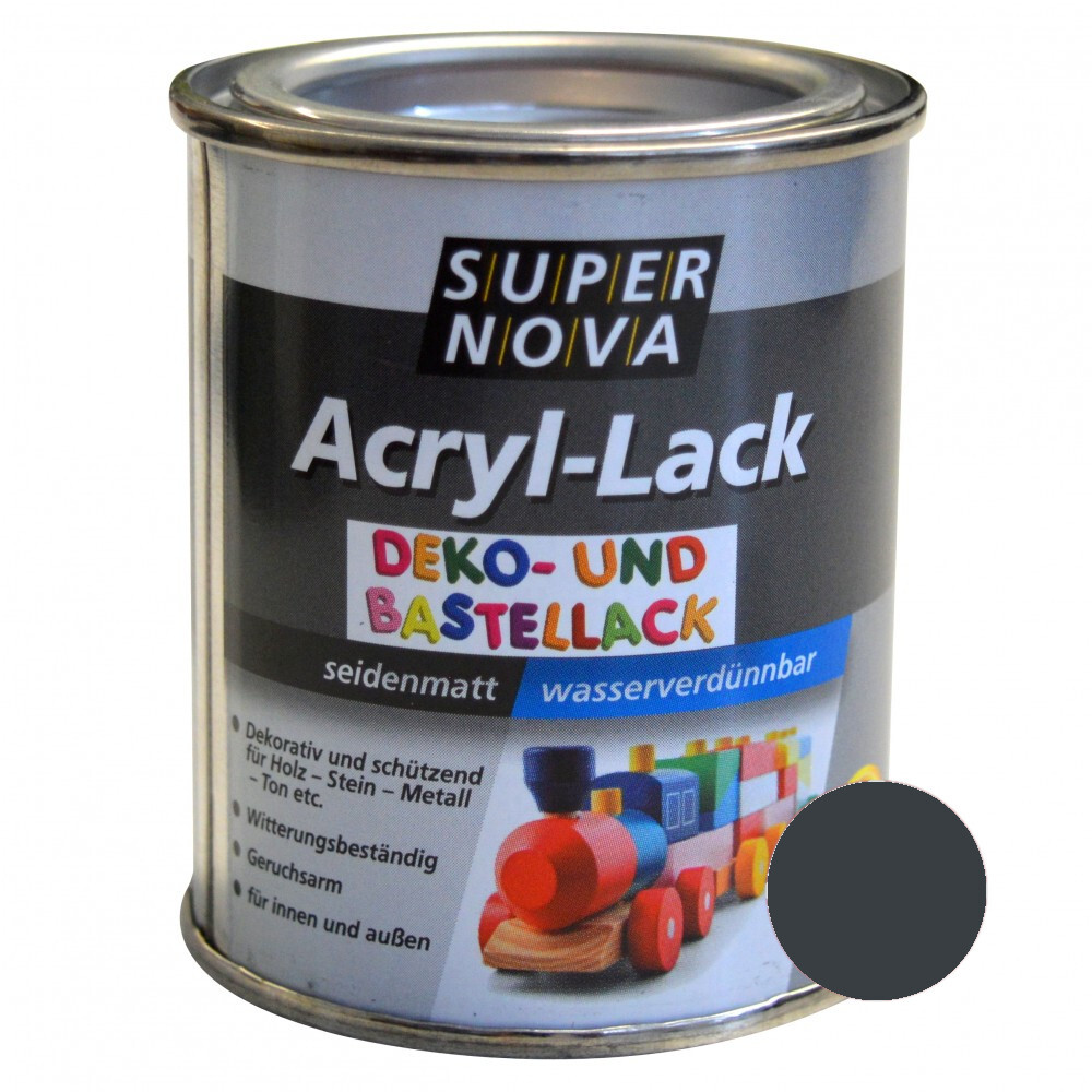Super Nova Acryl Lack anthrazit seidenmatt für innen und außen image number 0