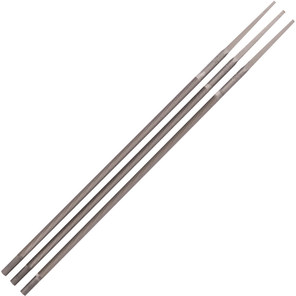 Rundfeilen 4,8 mm 3er Pack f&uuml;r S&auml;geketten mit Doppelhieb image number 0