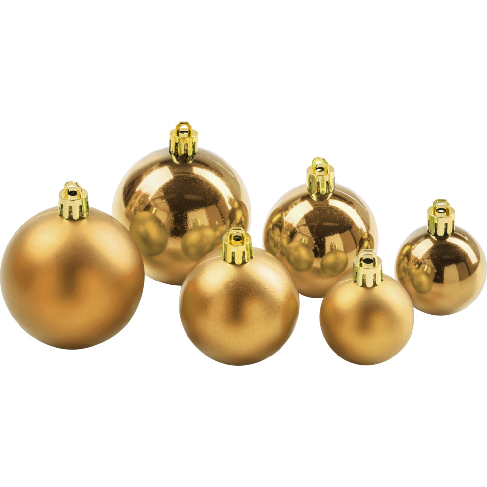 Weihnachtskugeln 60 St&uuml;ck gold image number 1