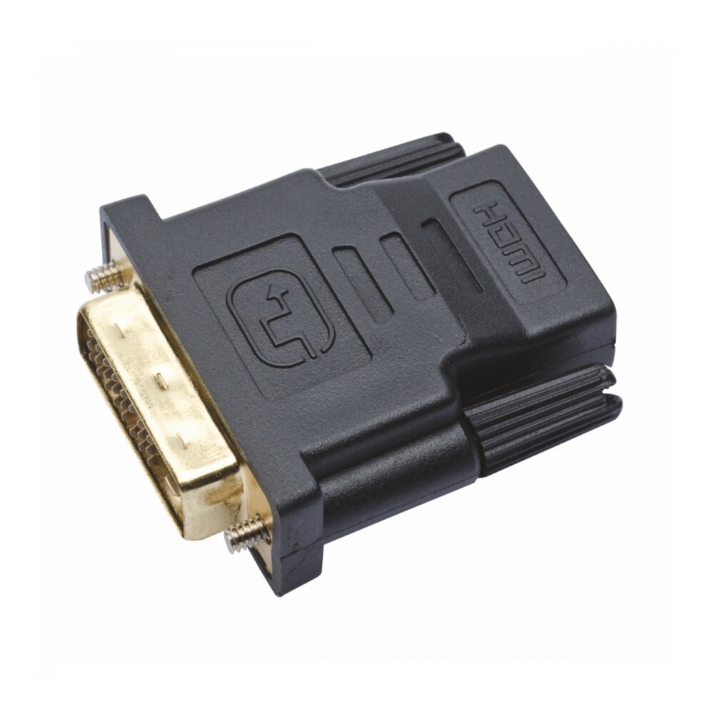 HDMI Adapter Kupplung auf DVI Stecker gerade vergoldet Kabeladapter Stecker