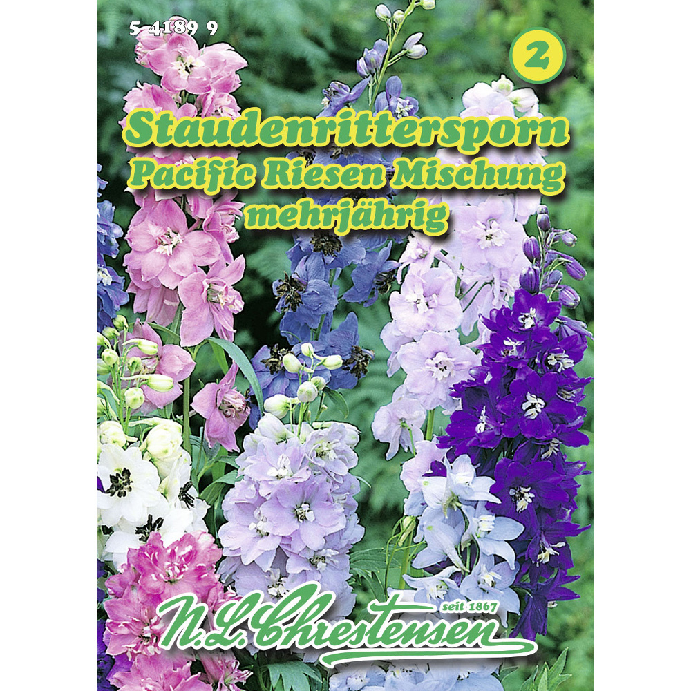 Saatgut Staudenrittersporn Pacific ca. 30 Pflanzen image number 0