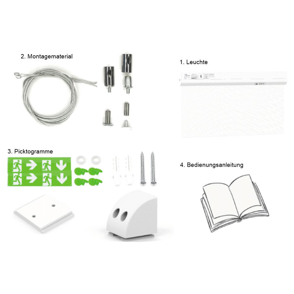 LED-Fluchtwegleuchte 4in1 image number 9