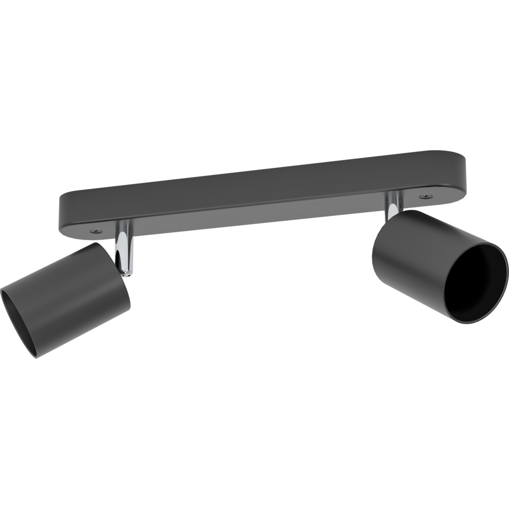 Wohnraumleuchte 2-flammig schwarz